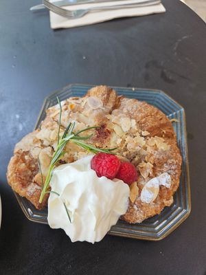 Almond croissant at Vega in Spring Hill