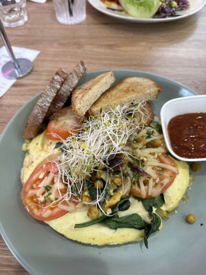 Vegan omelette   at Vega in Spring Hill