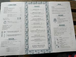 Menu  at Gatsby Cafè in Rome