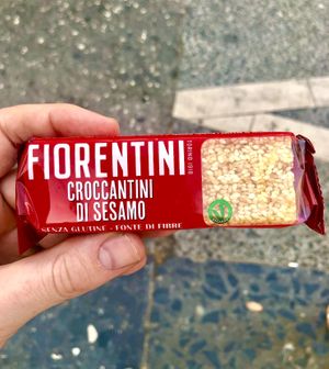 Sesame snacks    at Conad in Tirana