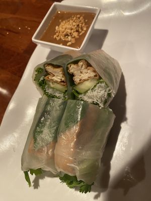 vegan rolls  at Bangkok Cuisine in Reno