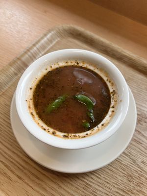 Tomato truffle soup  at Yangming Spring - 陽明春天蔬食 - Branch Da'an in Taipei