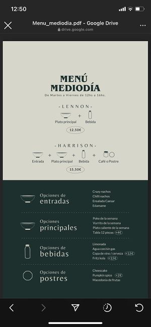 Carta at Veg & the Gang - Carrer Casanova in Barcelona