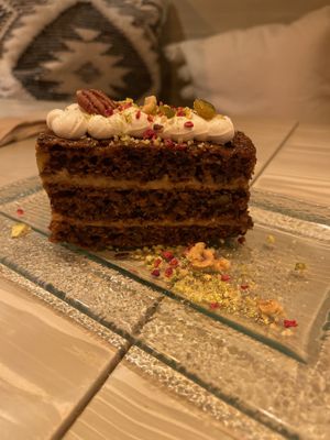 Carrot cake  at Veg & the Gang - Carrer Casanova in Barcelona