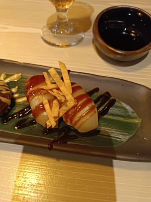 Onion nighiri at Veg & the Gang - Carrer Casanova in Barcelona