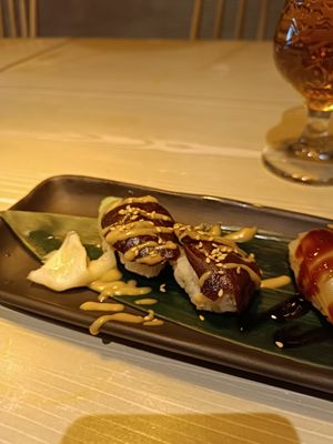 Nighiri shitake at Veg & the Gang - Carrer Casanova in Barcelona