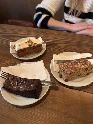 Carrot, choc and apple crumble cake  at 200 Degrees Coffee in York