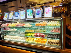 Fresh cut fruits at SIN - SF Fruits & Juices - Jewel in East Singapore