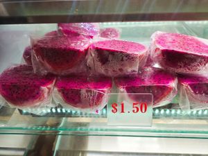 Fresh cut fruits at SIN - SF Fruits & Juices - Jewel in East Singapore