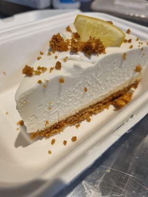 Lemon and ginger cheesecake 😋  the stuff of dreams #Veganuary at Herbivorous - Withington in Manchester