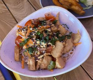 Chicken noodles   at Herbivorous - Withington in Manchester