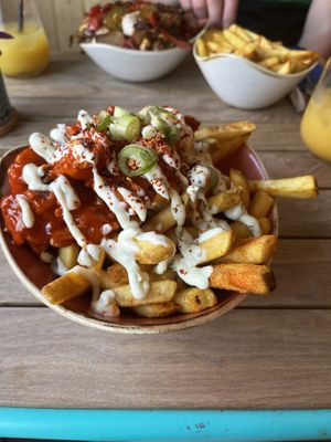 Buffalo wings and fries!   at Herbivorous - Withington in Manchester