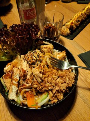 Fried Udon Noodles mit Tofu at Kaia in Alzey