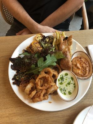 Bbq-ed  oyster mushrooms   at Good Place in Gliwice