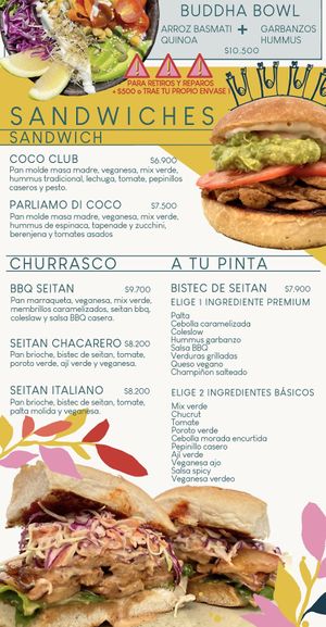 Menu 2 as of December 2022  at Hablemos Coco Cafe in Puerto Natales