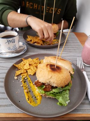  at Hablemos Coco Cafe in Puerto Natales