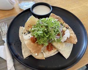 Quesadillas  at Hablemos Coco Cafe in Puerto Natales