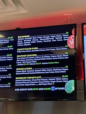 Menu #Veganuary at Twice Baked in Las Vegas