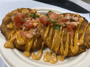 Corn Cakes   at Vegas Vegan Eatery in Las Vegas