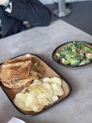 Reuben and broccoli salad  at Vegas Vegan Eatery in Las Vegas