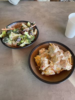 Saladas de broculos e batata!!!😋  at Vegas Vegan Eatery in Las Vegas