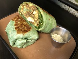 mean green burrito  at Vegas Vegan Eatery in Las Vegas