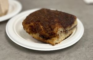 Cinnamon Coffee Cake (tastes better than it looks).  at Vegas Vegan Eatery in Las Vegas