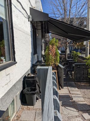 Patio at I DEAL in Toronto