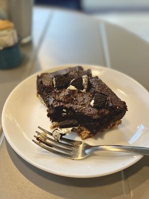 Ridiculously decadent brownie cookie  at I Quit - Café & Bakery in Mexico City