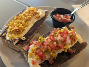 Molletes at I Quit - Café & Bakery in Mexico City