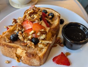 French toast at I Quit - Café & Bakery in Mexico City