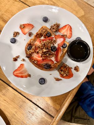 French toast  at I Quit - Café & Bakery in Mexico City