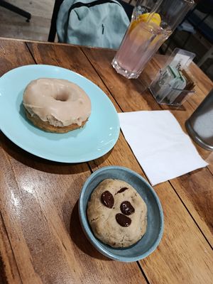 Maple Donut and Chocolate Chip Cookie at I Quit - Café & Bakery in Mexico City