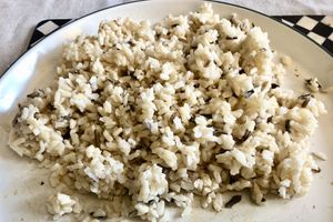 Brown and wild rice  at Camile in Bangor