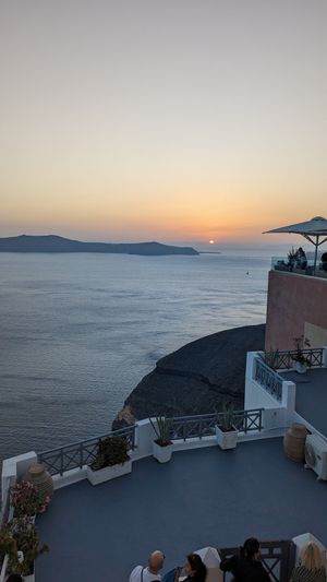 View from the terrace at Kaliya in Santorini