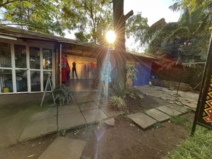 Boutiques alongside of the cafe  at Pallet Cafe in Nairobi