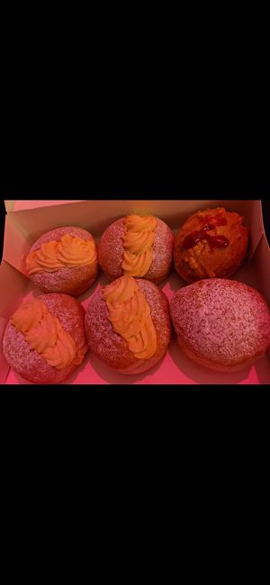 Custard, PB Jelly and Nutella. at That's Alotta Cafe in Northcote