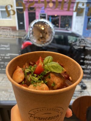 Tuscan bean stew  at Francesca's in Scarborough