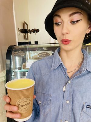 Caffeine free Tumeric lattes  at Francesca's in Scarborough