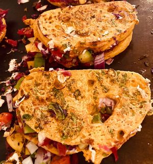 Pudla sandwiches  at Francesca's in Scarborough