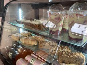 Vegan everything fridge  at Francesca's in Scarborough