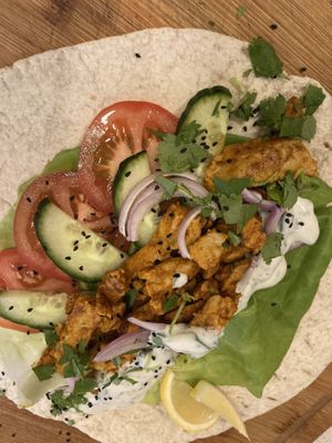 Tikka wrap at Francesca's in Scarborough