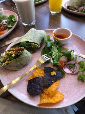 Breakfast wrap at Francesca's in Scarborough