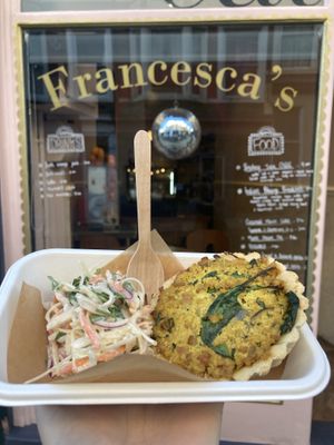 Breakfast quiche   at Francesca's in Scarborough