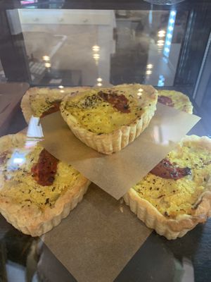 Vegan quiche  at Francesca's in Scarborough
