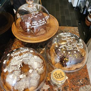 Today's cake range at Francesca's in Scarborough