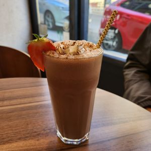 Chocolate milkshake at Francesca's in Scarborough