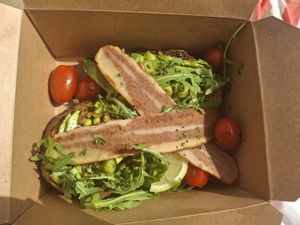 Avocado sandwich at Francesca's in Scarborough