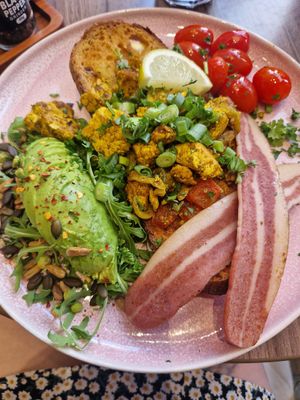 Scrambled tofu at Francesca's in Scarborough