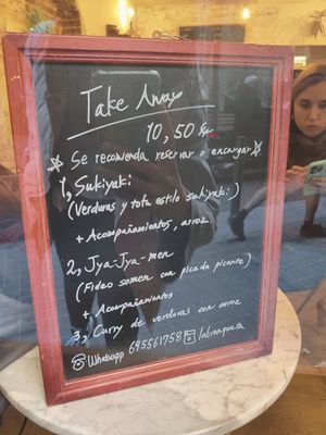 Menu of the week at La Branqueta in Barcelona